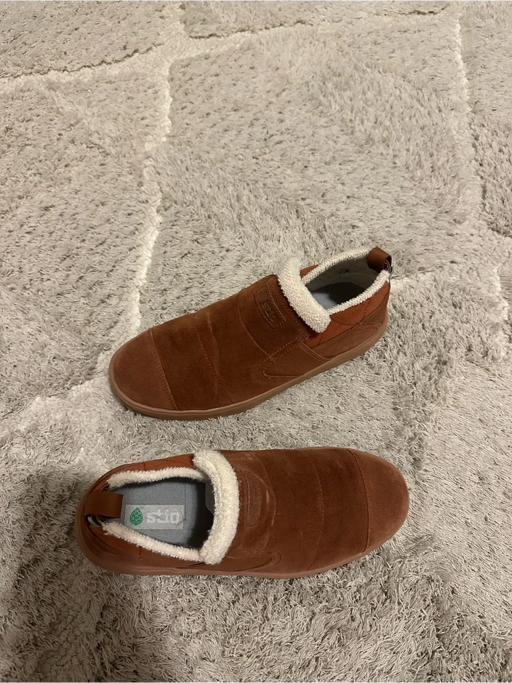 Stio Colter Boots Brown Suede Slip-On Winter Sneakers Women 9
